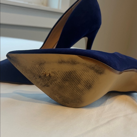 Steve Madden Blue Suede Daisie Heels - Picture 5 of 11